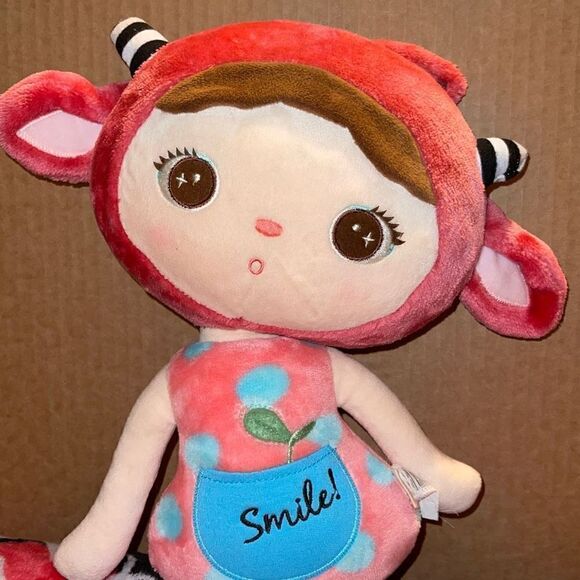 Metoo smile Strawberry sheep plush doll - Picture 3 of 7